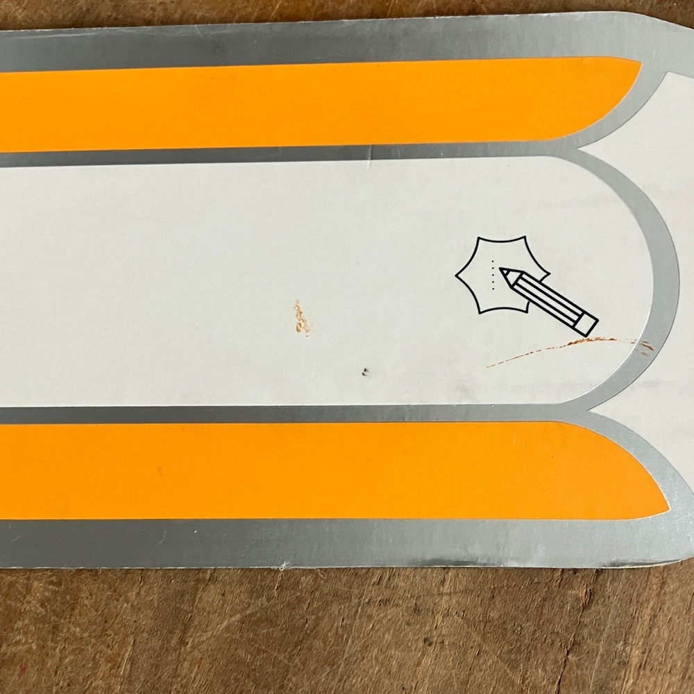 Veuve Clicquot magnet - oversize Pencil - Silver White & and Orange - Picture 10 of 13
